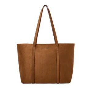 Poppy & Peonies Edit Tote in Cognac